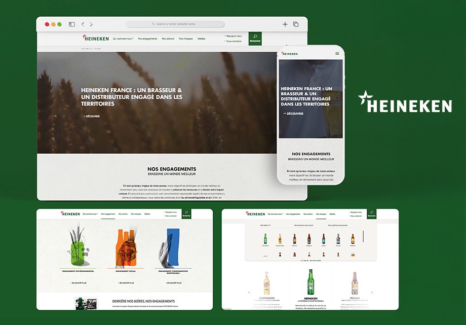 Refonte site vitrine HEINEKEN France